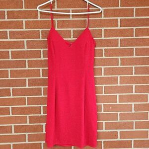 Alyce Paris Red Sparkly Mini Prom Dress